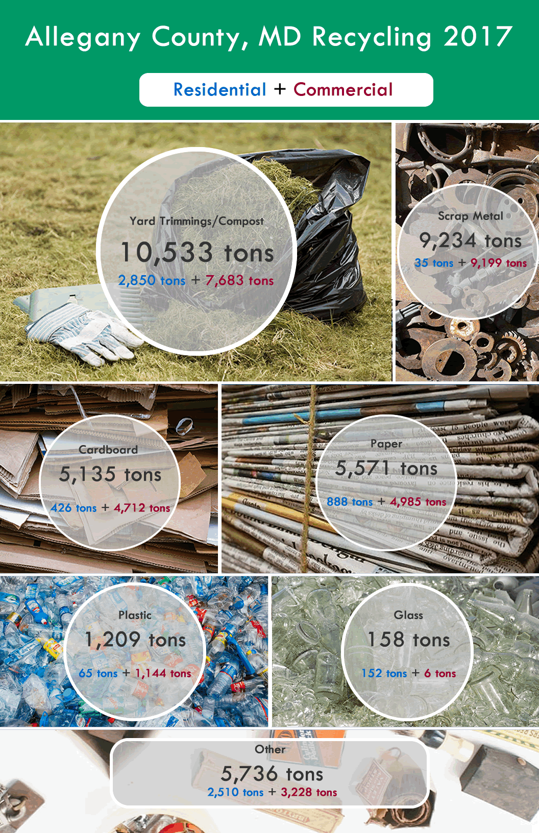 Allegany County Recycling Infographic 2017_