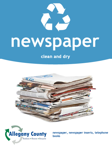 Newspaper Recycling Sign